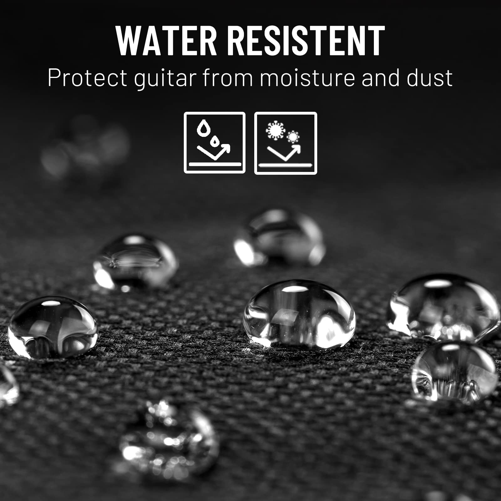 CAHAYA ???????????????? ???????????? ?????? 0.35 In Thick Padding for 40 41 42 in Acoustic Guitars Waterproof Dual Adjustable Sh